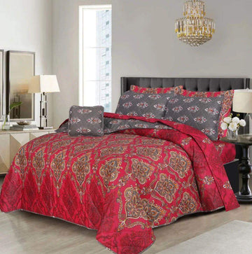 7 Pcs Quilted Comforter Set – Pendant