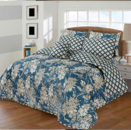 7 Pcs Quilted Comforter Set – Gypsy
