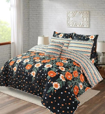 7 Pcs Quilted Comforter Set – Buttercup