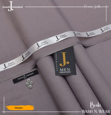 J. Junaid Jamshed wash and Wear Booski - Metallic