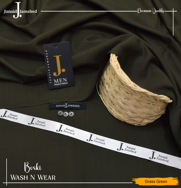 J. Junaid Jamshed wash and Wear Booski - Grass Green