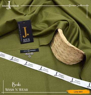 J. Junaid Jamshed wash and Wear Booski - Lime Mint