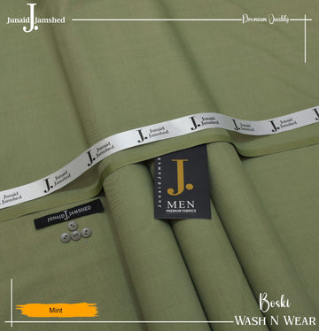 J. Junaid Jamshed wash and Wear Booski - Mint