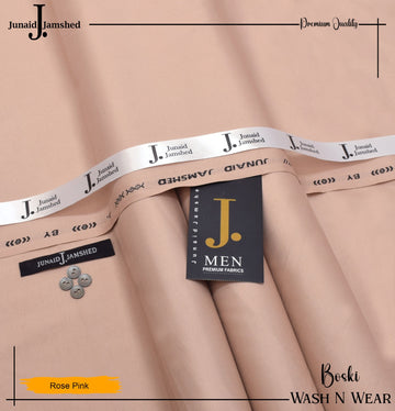 J. Junaid Jamshed wash and Wear Booski - Rose Pink