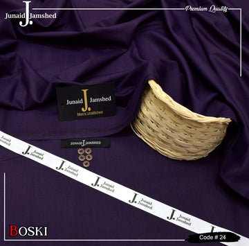 J. Junaid Jamshed wash and Wear Booski - Dark Purple