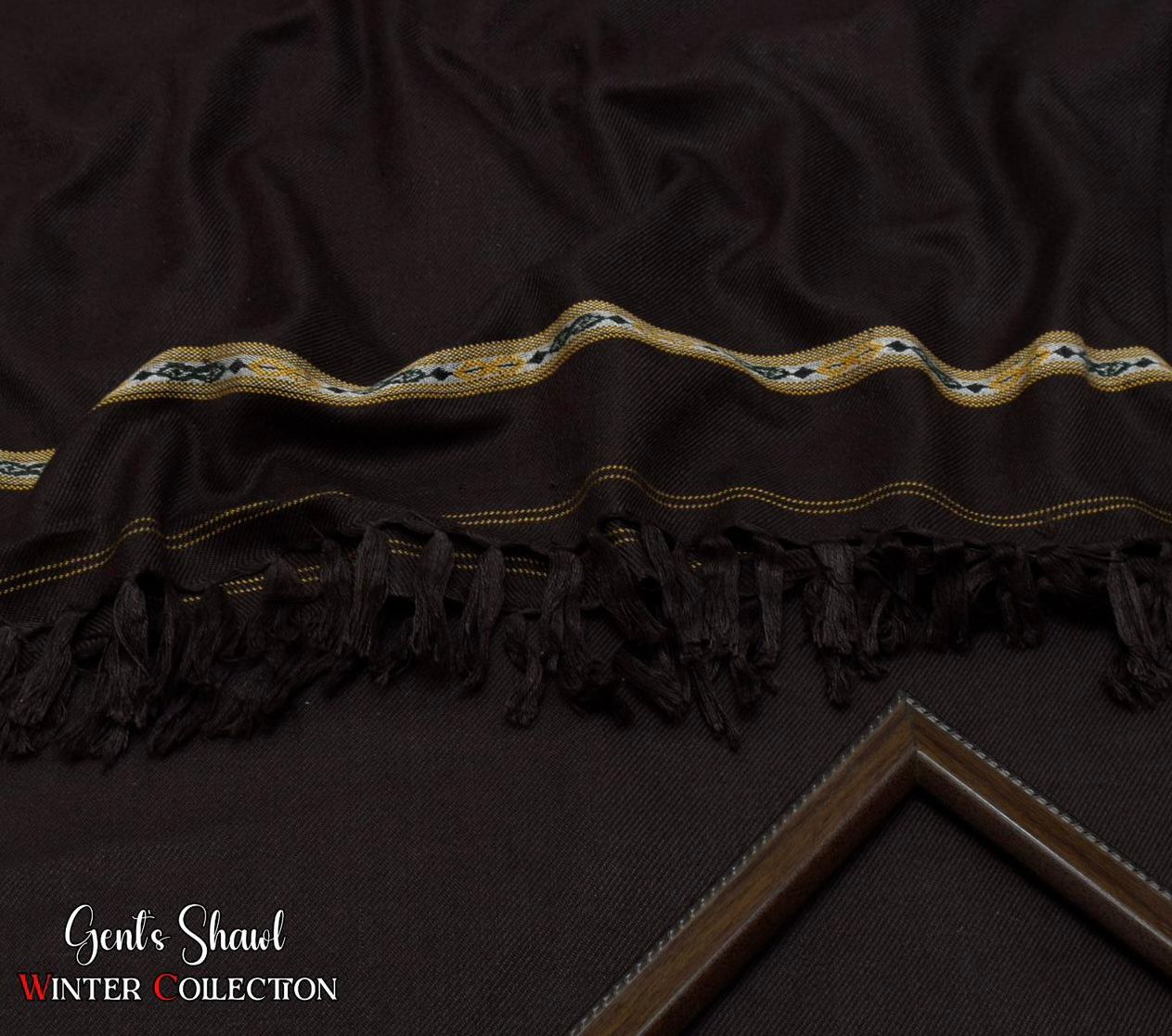 Mens Winter Wool shawl-Mahroon