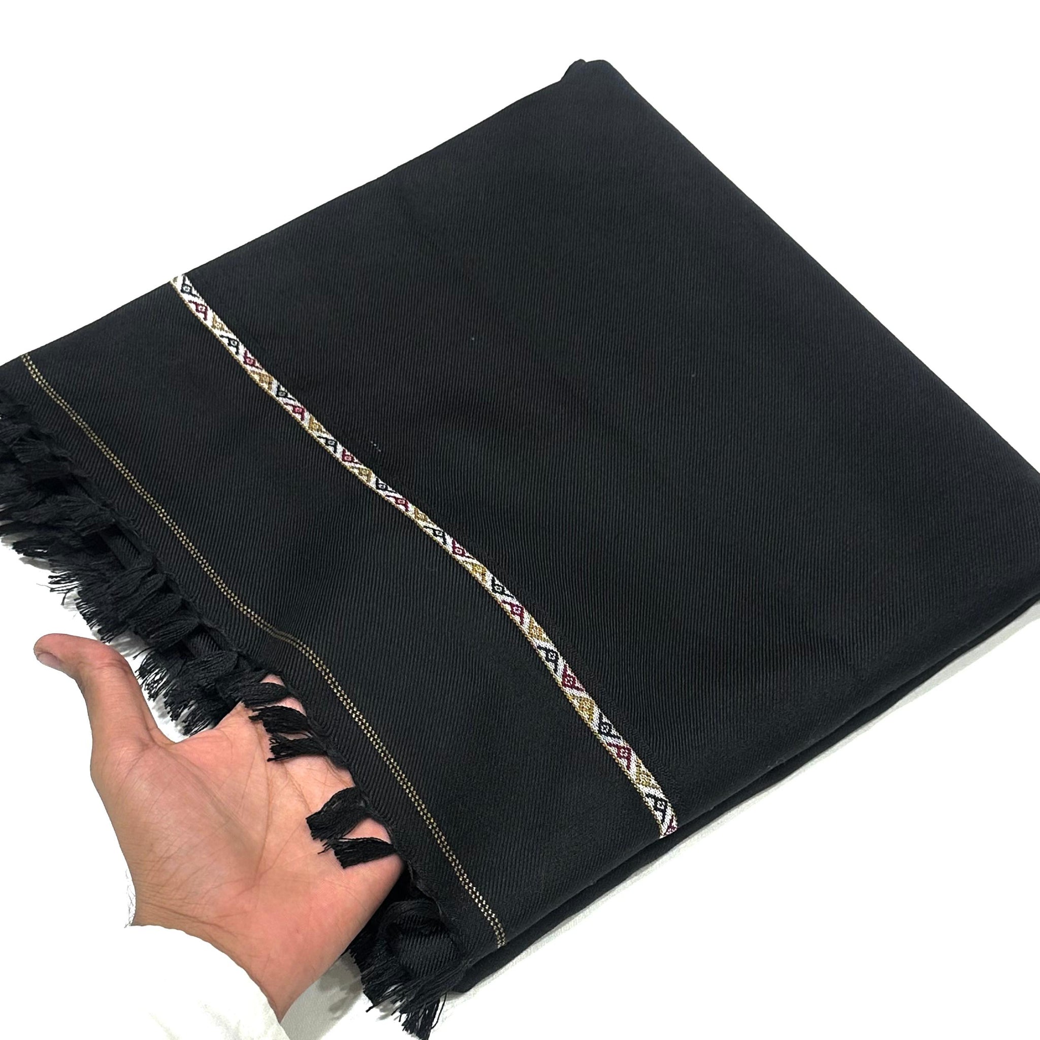 SPECIAL BLACK Men's Winter Wool shawl