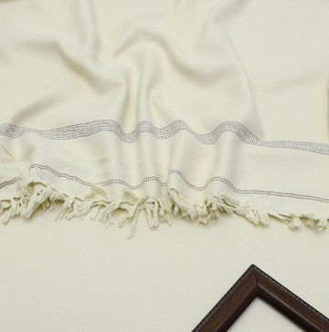 SPECIAL Boski Men's Winter Wool shawl- cream