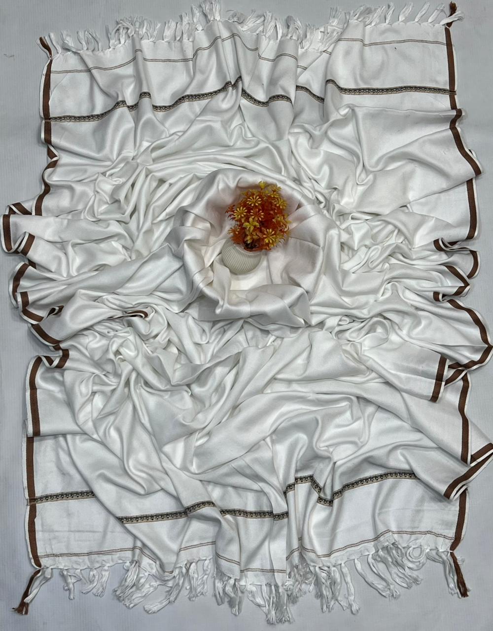 SPECIAL Off White Men's Winter Wool shawl