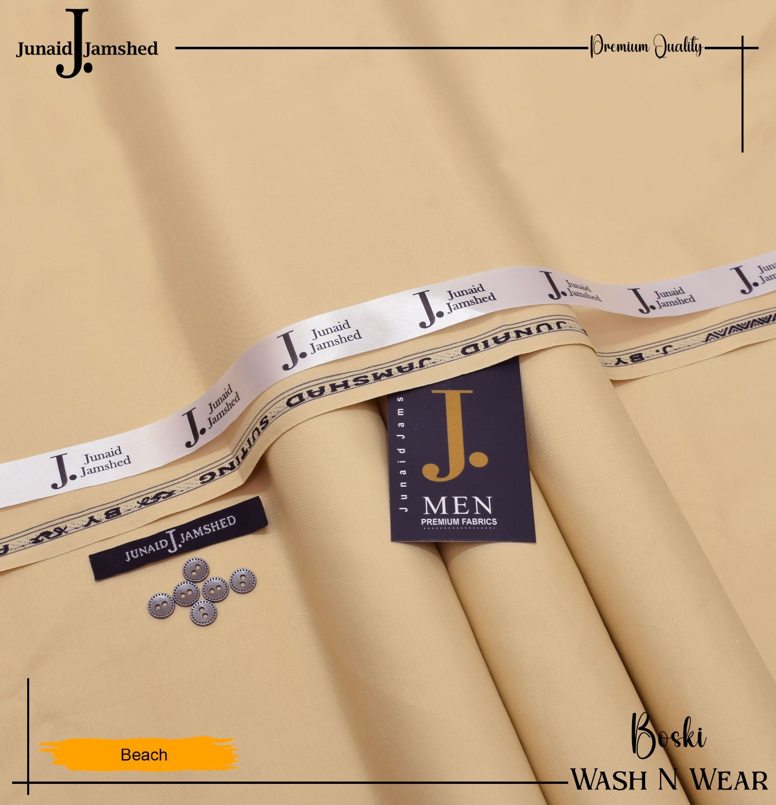 J. Junaid Jamshed wash and Wear Booski - Skin