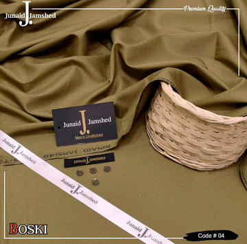 J. Junaid Jamshed wash and Wear Booski - Golden Browne